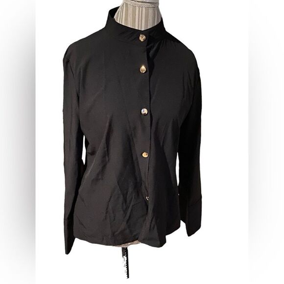 Kim Roger’s size 2XL long sleeved blouse with gold button accents like new - Picture 1 of 4